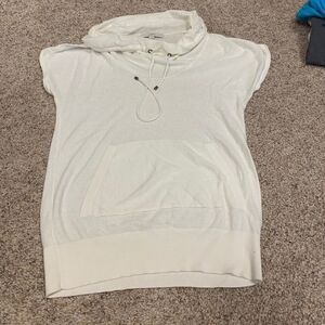 Vintage Loft waffle material short sleeve hoodie